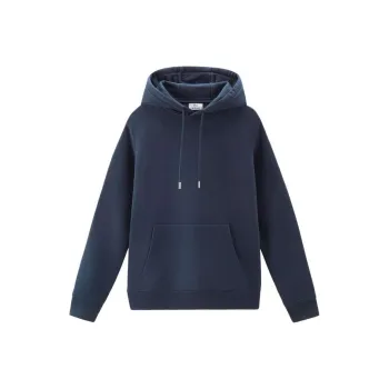 WOOLRICH Logo Embroidered Drawstring Hoodie
