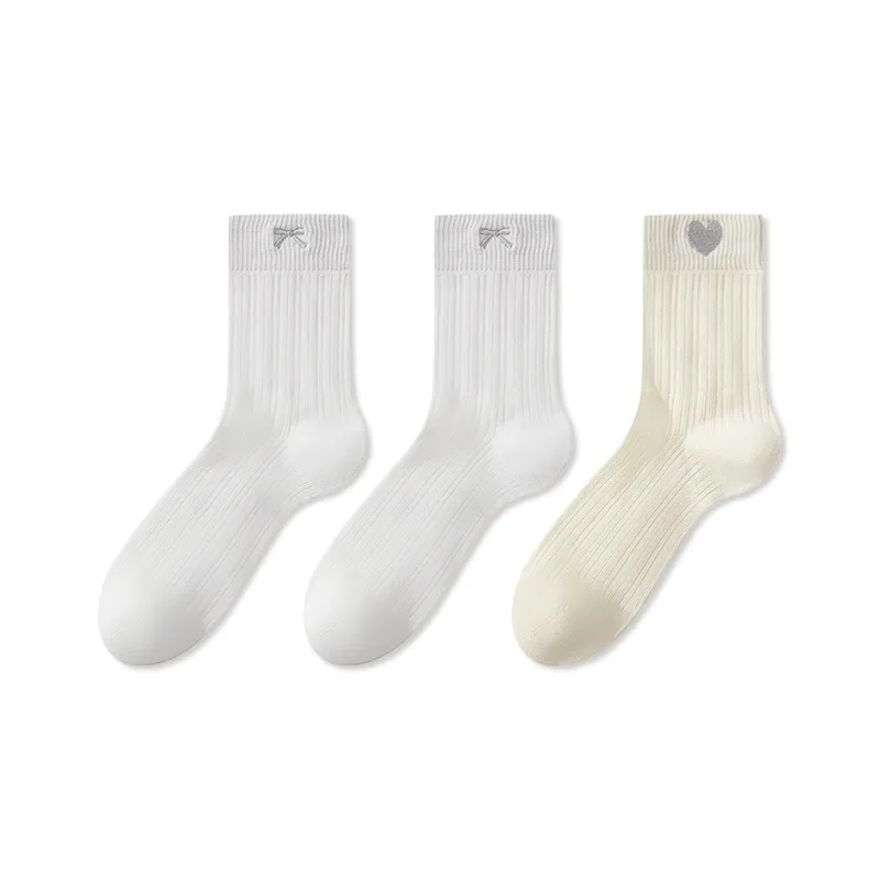JIAZINI Mid Calf Socks Women's 3 Pack-21