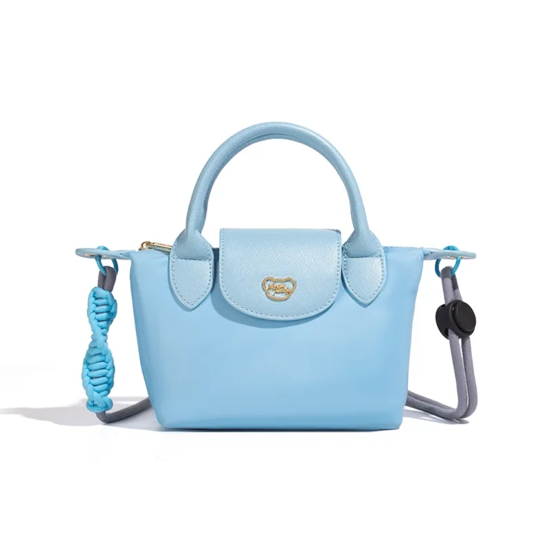 NOISY TEDDY Nylon Dumpling Bag Handbag Regular Women's Pink/Blue/Rose Red/Purple-7