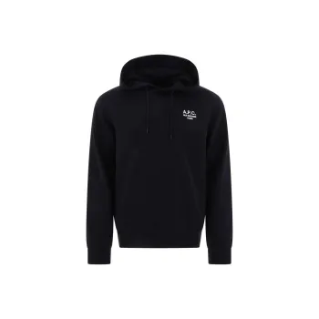 A.P.C Logo Embroidered Drawstring Hoodie