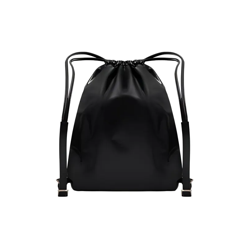 Valentino VLTN Calfskin Backpack Men's Black-3