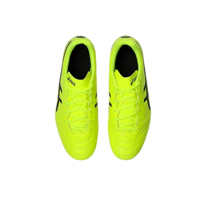 Asics Ds Light Club Anti Slip Wear Resistant Soccer Shoes Unisex Yellow Black-2