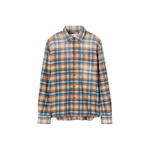 OFF WHITE Helvet Patt Checkflan Ska Shirt