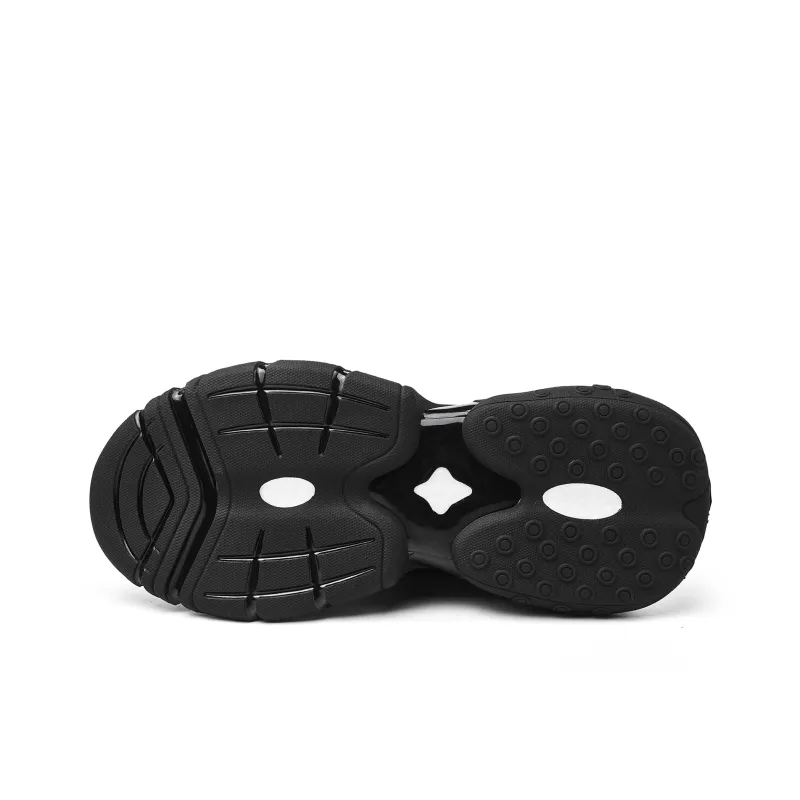 JEEP SPIRIT Cushioning Lightweight Abrasion Resistant Low Top Chunky Sneakers Men's Black-13