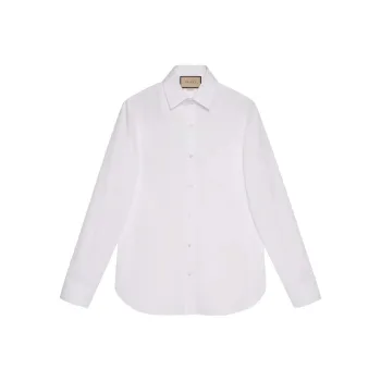 GUCCI Double G Embroidered Shirt