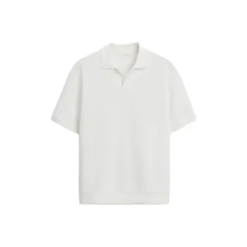 ZARA Polo Shirt Men's Frosted White
