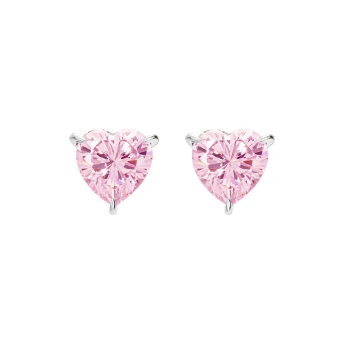 GEMOLA Synthetic Cubic Zirconia Stud Earrings Women's