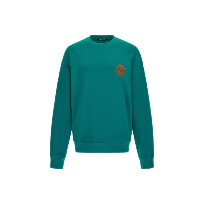 Roberto Cavalli SS24 Sweatshirt Men's Blue-0