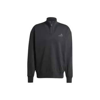 Adidas Free Shipping With AdiClub All Szn Fleece Quarter Zip Crew Sweatshirt
