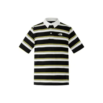 THE NORTH FACE City Outdoor Collection Polo Shirt Men's Black White Stripes