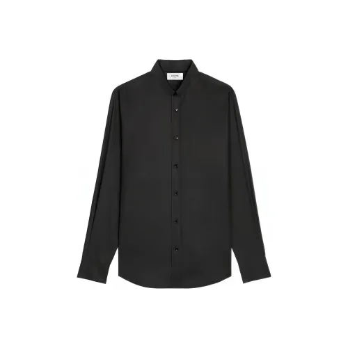 CELINE Loose Shirt With Inverted Collar In Cotton Poplin