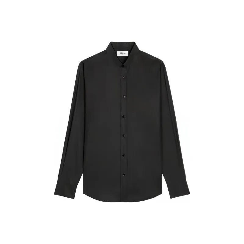 CELINE Loose Shirt With Inverted Collar In Cotton Poplin-0