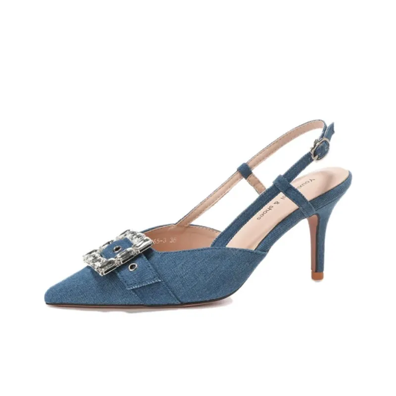 Than Than Me Slim Heel High Heels Women's-4