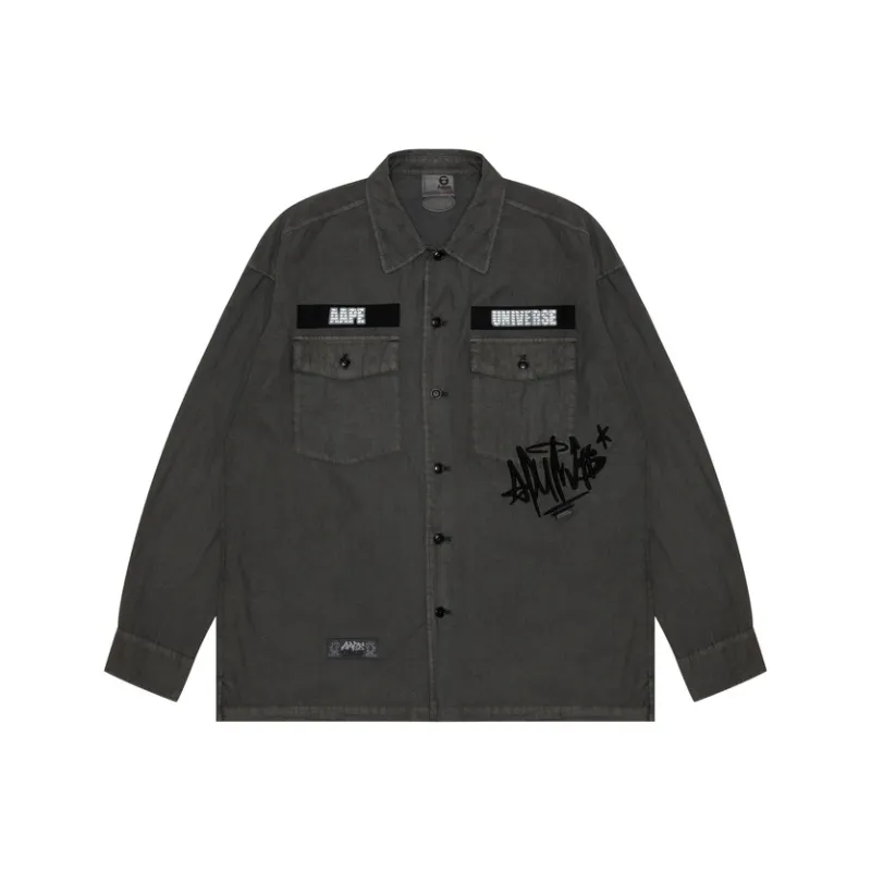 Aape Logo tape Cotton blend Shirt-0