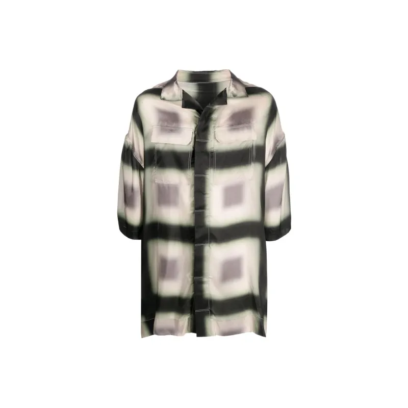 RICK OWENS Magnum Oversized Short-sleeve Shirt-0