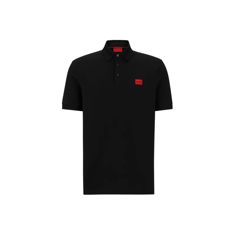 Hugo Logo Patch Slim Fit Polo Shirt-0