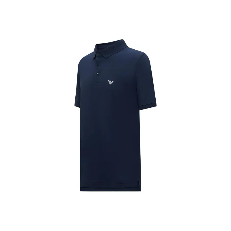 EMPORIO ARMANI SS24 Polo Shirt Men's Navy Blue-2
