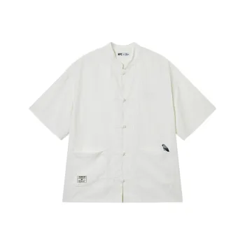 NPC Men's Trendy Chinoiserie Loose Fit Short-Sleeved Shirt Unisex
