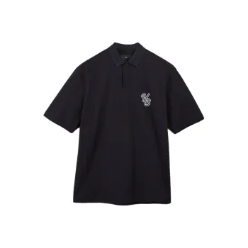Y 3 Logo appliqué Polo Shirt