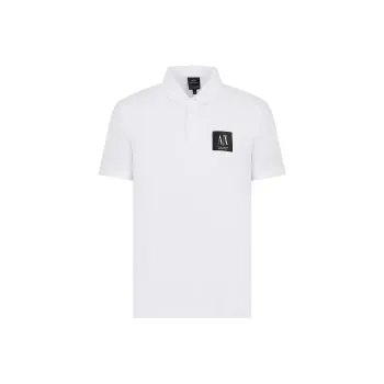 ARMANI EXCHANGEAE SS23 Polo Shirt Men's White