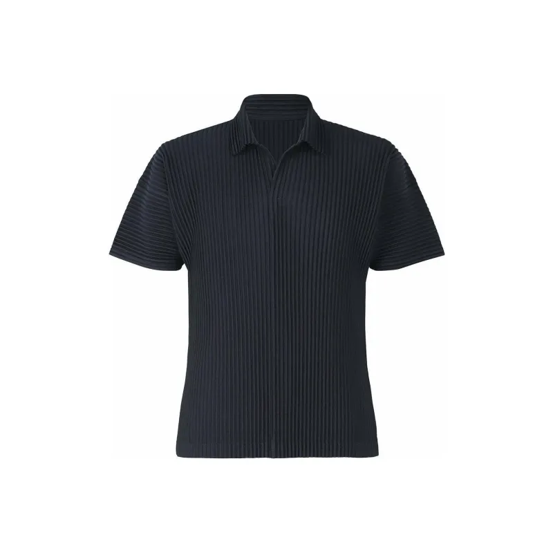 Homme Plissé Issey Miyake Pleated Polo Shirt-0