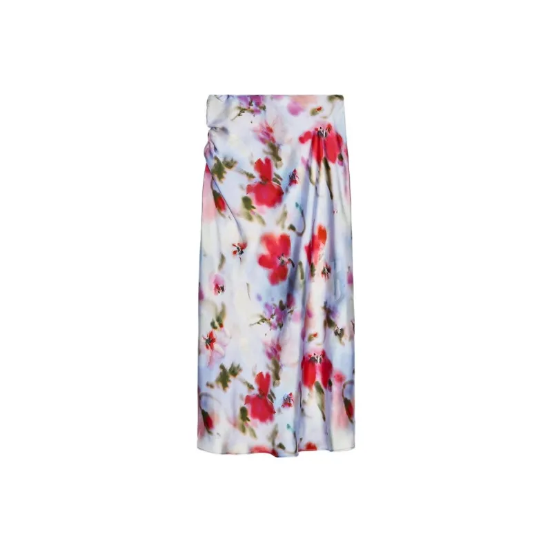 ZARA Casual Long Skirt Women's Multicolor-1