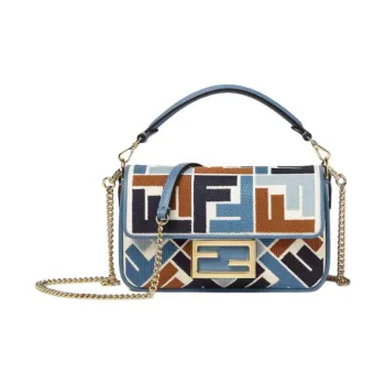 FENDI Canvas Bag, Baguette Bag, One Shoulder Handbag Mini Women's Multicolor