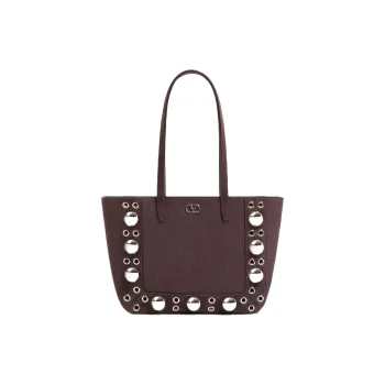 Valentino Suede Tote Bag, Shopping Bag, Shoulder Bag Mini Women's Brown