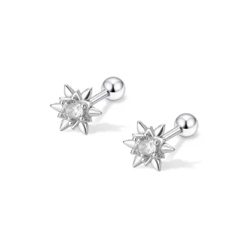 ETAHLOVE S925 Silver Stud Earrings Unisex