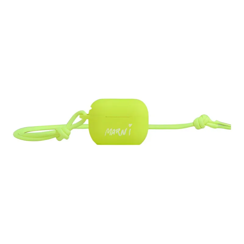 MARNI Nylon AirPods Protective Case Men's Neon Yellow-0
