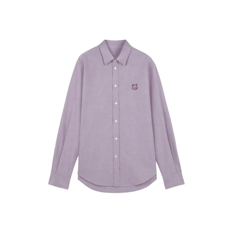 Maison Kitsune Fox Head embroidered Shirt-0