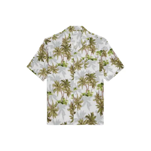 CELINE Hawaiian Shirt In Printed Viscose