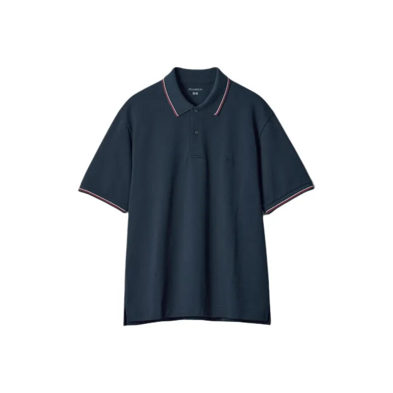 UNIQLO x JW Anderson SS25 Polo Shirt Unisex Marine Blue-0