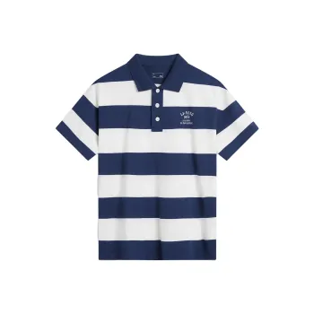 LiNing Weekend Youth Polo Shirt Unisex Dark Ship Blue