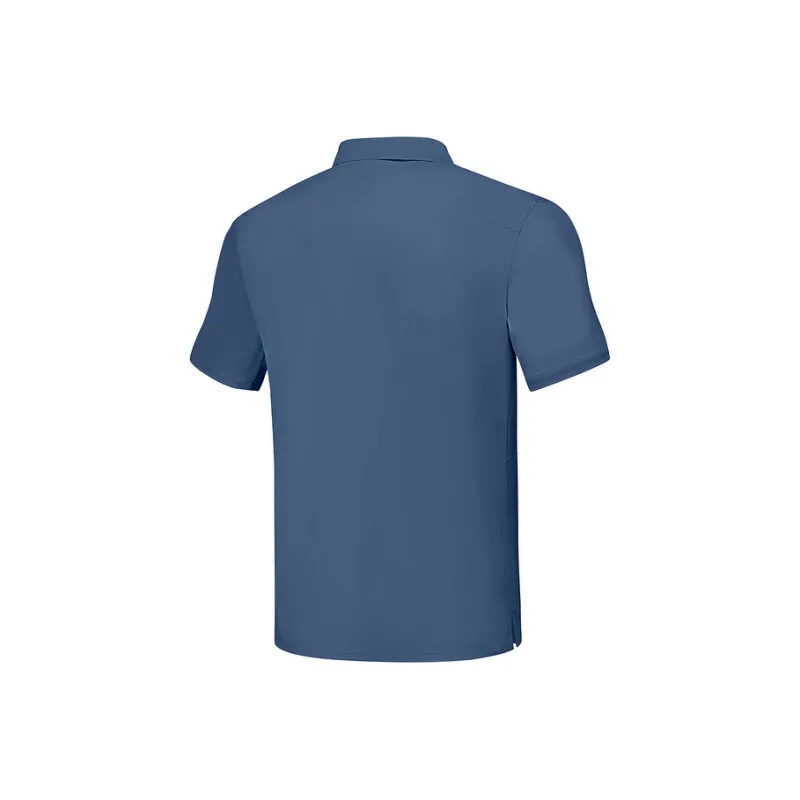 Skechers Comfort Sports Series Polo Shirt Men's Dark Blue Black 04W6-1