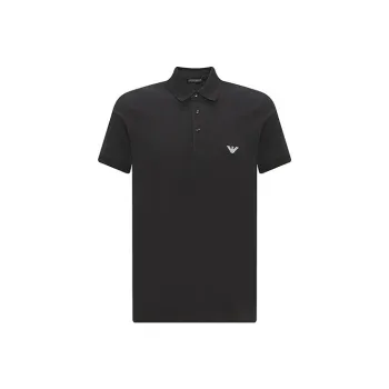EMPORIO ARMANI SS23 Polo Shirt Men's Black