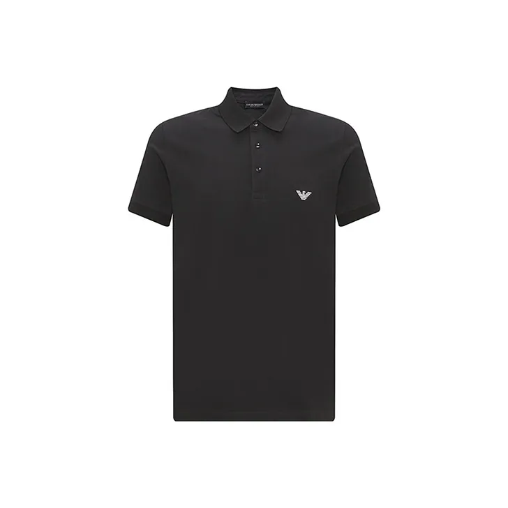 EMPORIO ARMANI SS23 Polo Shirt Men's Black-0