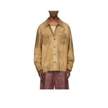 GUESS Shirts Men Beige
