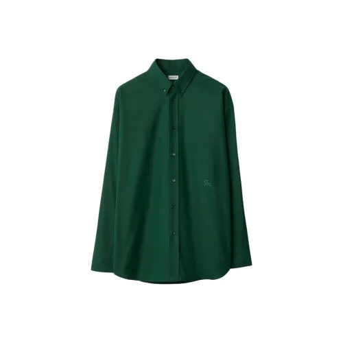 Burberry Logo Embroidered Buttoned Shirt