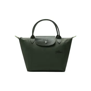 LONGCHAMP Le Pliage Green Canvas Dumpling Bag, Canvas Bag, Handbag Small Size Women's Forest Green