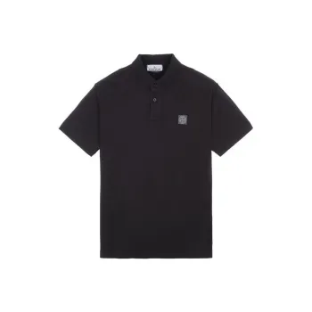 STONE ISLAND SS23 Polo Shirt Men's Black