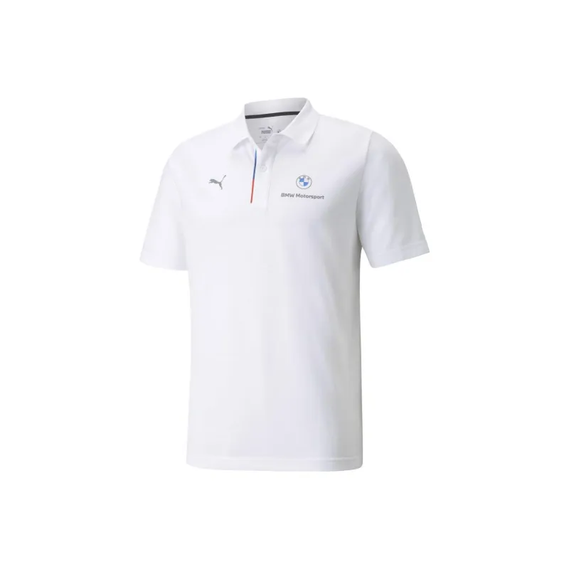 PUMA x BMW BMW M Motorsport Collaboration Motorsport Polo Polo Shirt Men's White-0