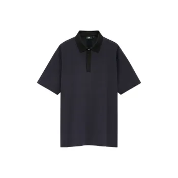 Theory X UNIQLO UNIQLO/UNIQLO X THEORY Co-branded Series Polo Shirts Men Marine Blue