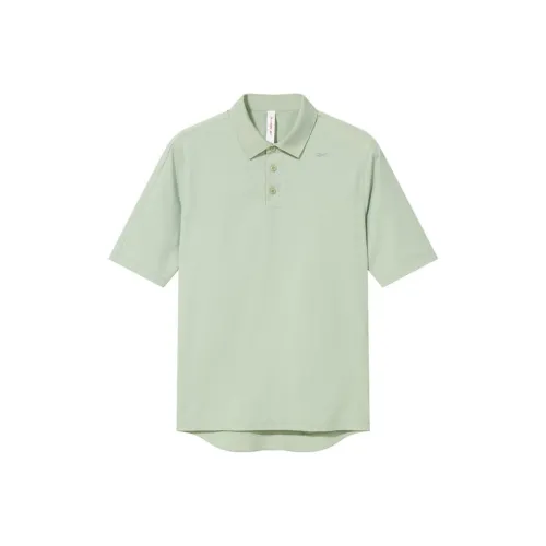 Reebok Polo Shirts Men Light Green