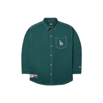 New Era x MLB SS24 Vintage Club Collection Los Angeles Dodgers Shirt Unisex Green