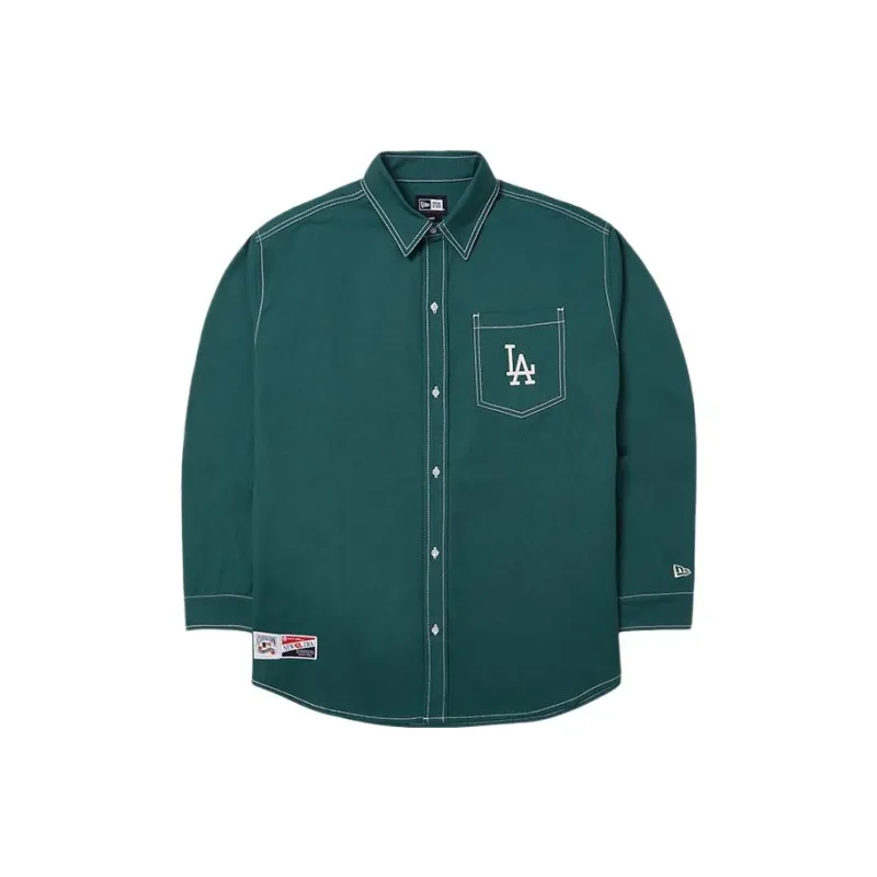New Era x MLB SS24 Vintage Club Collection Los Angeles Dodgers Shirt Unisex Green-0