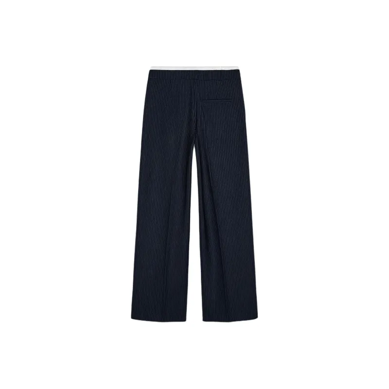 ZARA Casual Pants Women's Deep Stripes-1