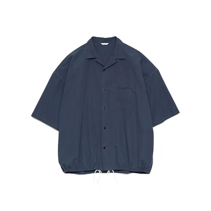 Nanamica SS23 Open Collar Wind Shirt Men's Marine Blue-0