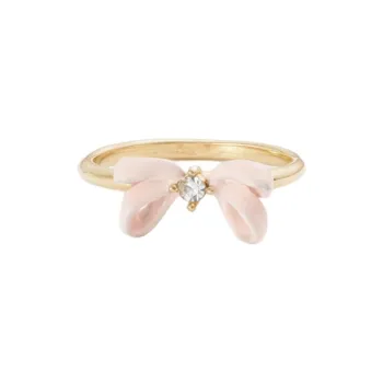 LES NEREIDES Gold Plated Brass, Enamel, Glass Rings Women's Gold
