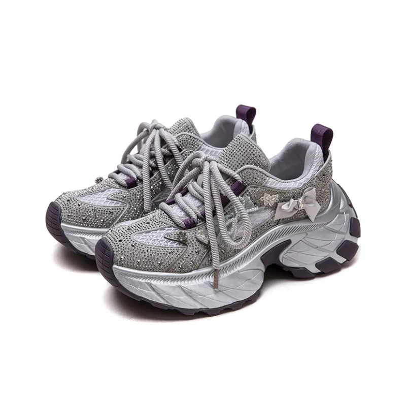 Chibang Lightweight Low Top Chunky Sneakers Women's-7